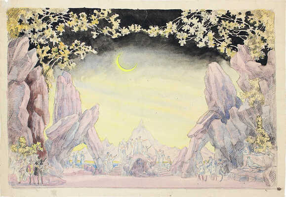 Штоффер Яков Зиновьевич. Эскиз декорации к опере П.И. Чайковского «Иоланта»